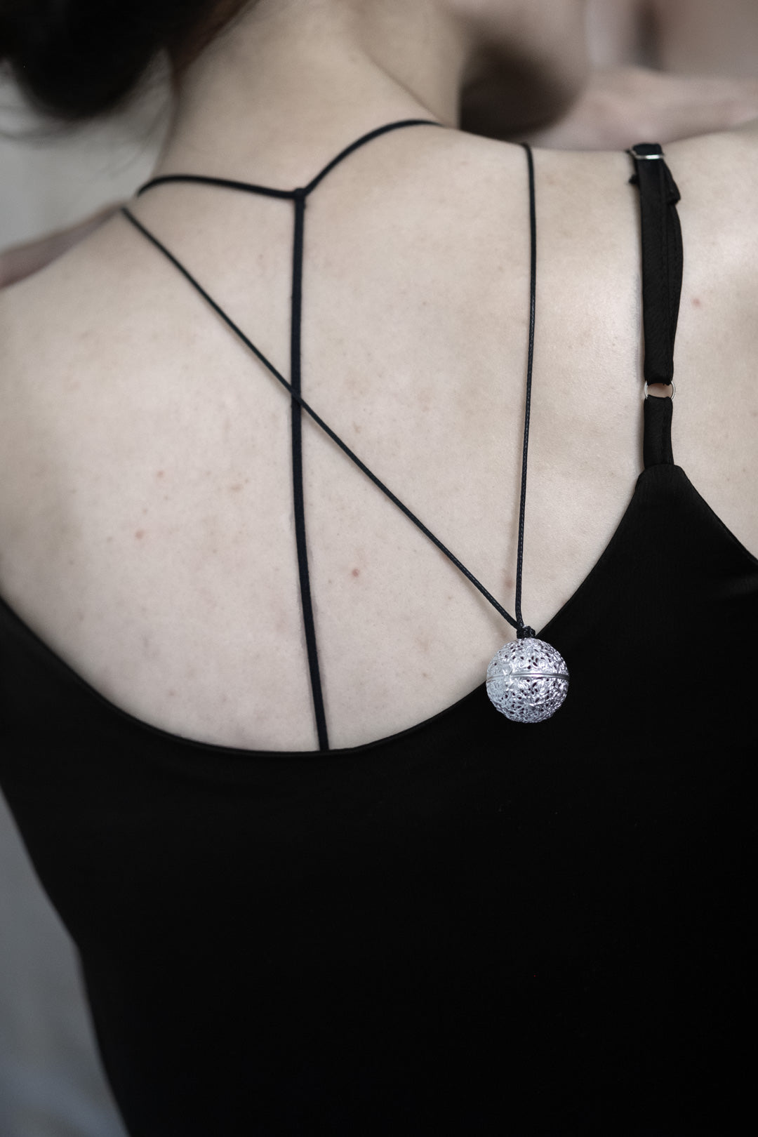 Harmony | Silver Locket Pendant with with Ancient Recipe Incense Bead