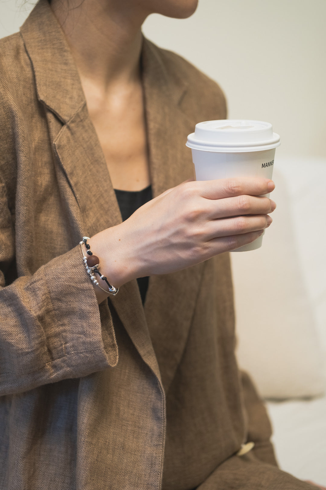 Harmony | The Dynasty Incense Bead Sterling Silver Cord Bracelet