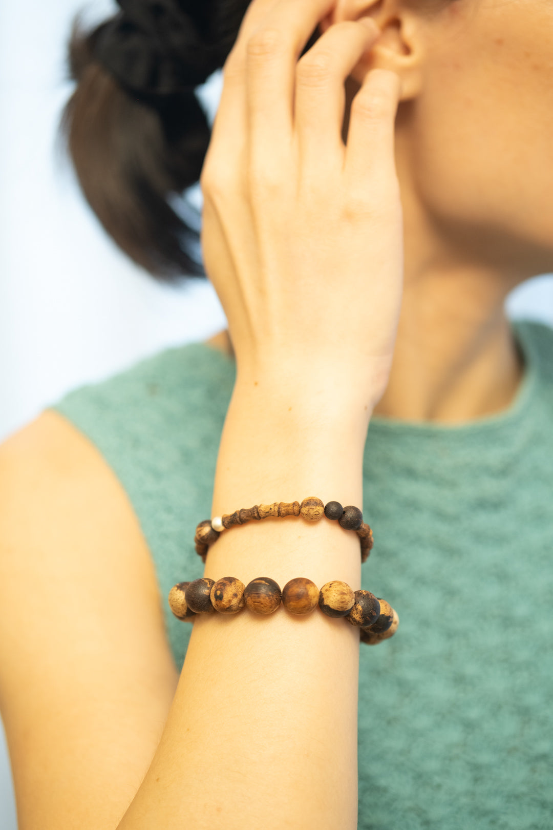 Grounding | Pure Marbled Lakawood Tactile Bracelet