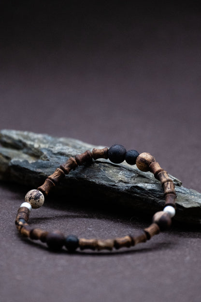 Grounding | The Box-Breathing Marbled Lakawood Bracelet
