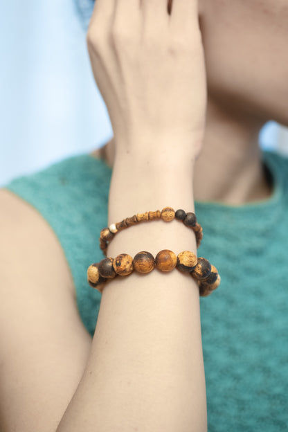 Grounding | The Box-Breathing Marbled Lakawood Bracelet