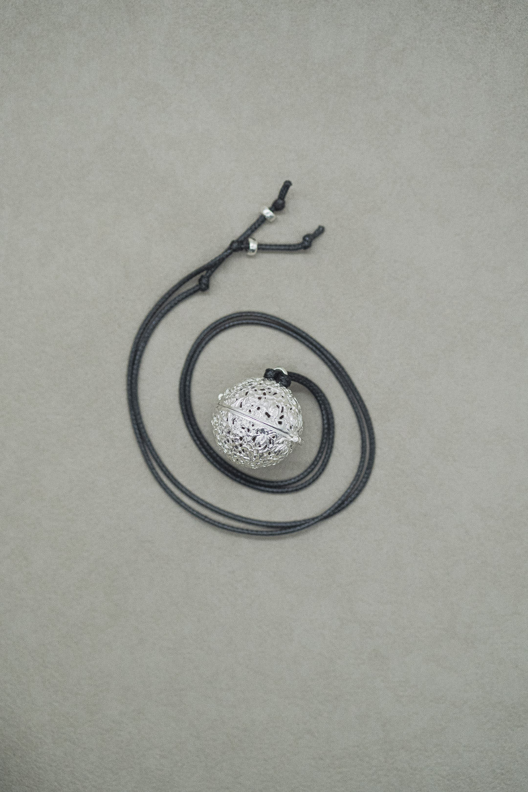 Harmony | Silver Locket Pendant with with Ancient Recipe Incense Bead