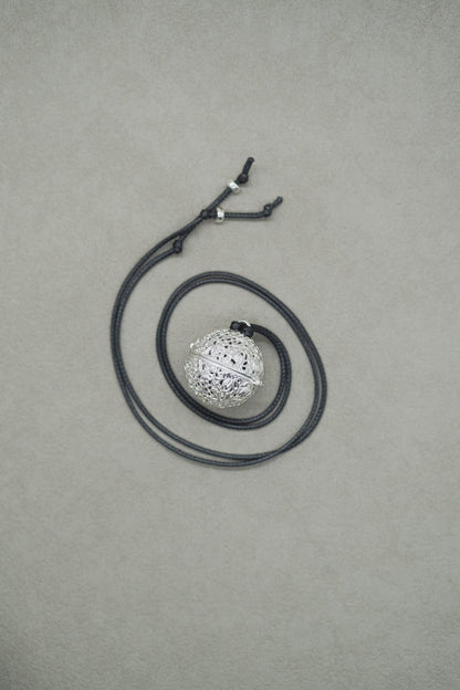 Harmony | Silver Locket Pendant with with Ancient Recipe Incense Bead