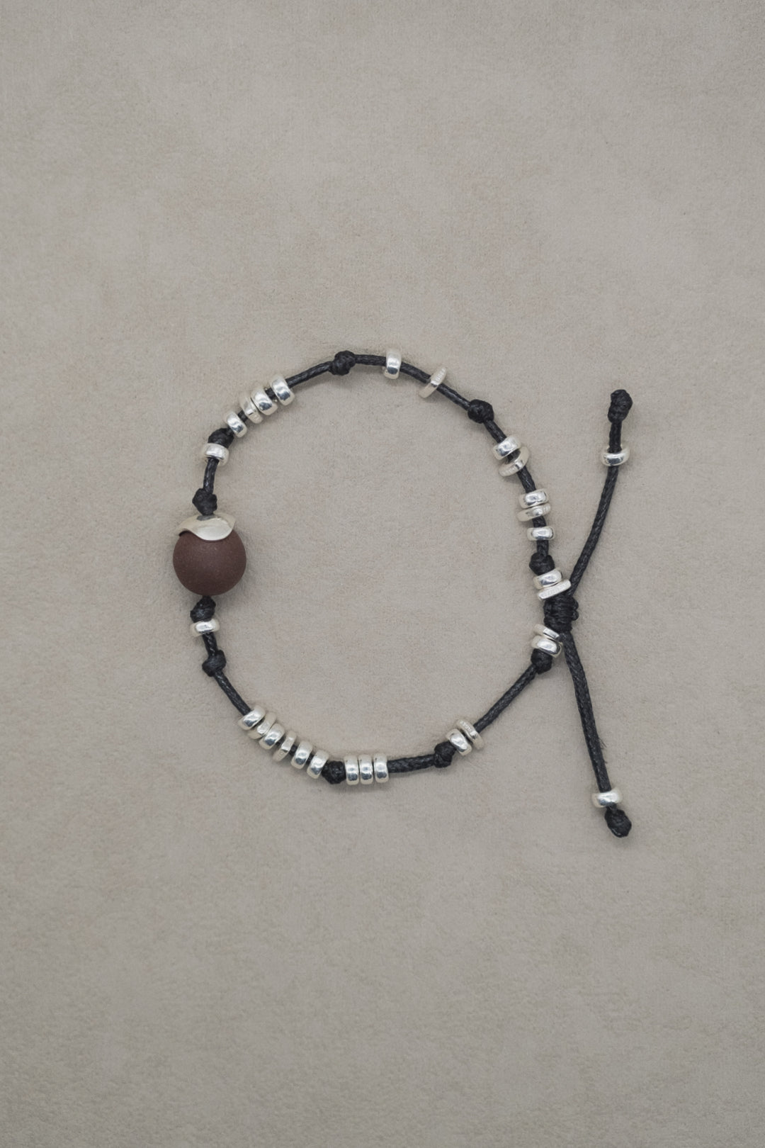 Harmony | The Dynasty Incense Bead Sterling Silver Cord Bracelet