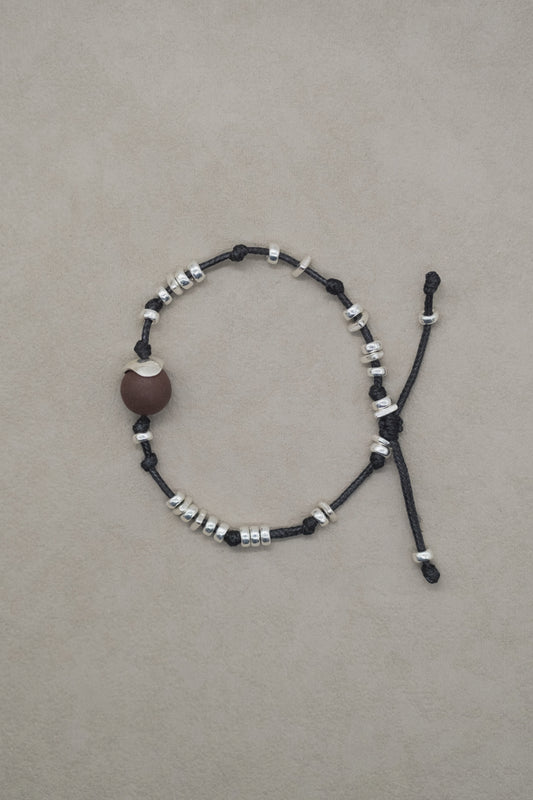 Harmony | The Dynasty Incense Bead Sterling Silver Cord Bracelet
