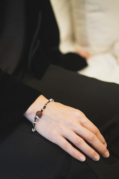Harmony | The Dynasty Incense Bead Sterling Silver Cord Bracelet