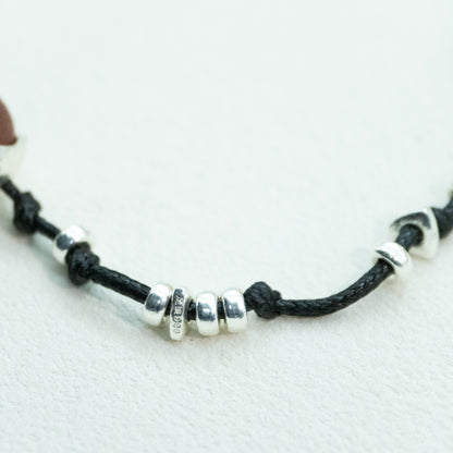 Harmony | The Dynasty Incense Bead Sterling Silver Cord Bracelet