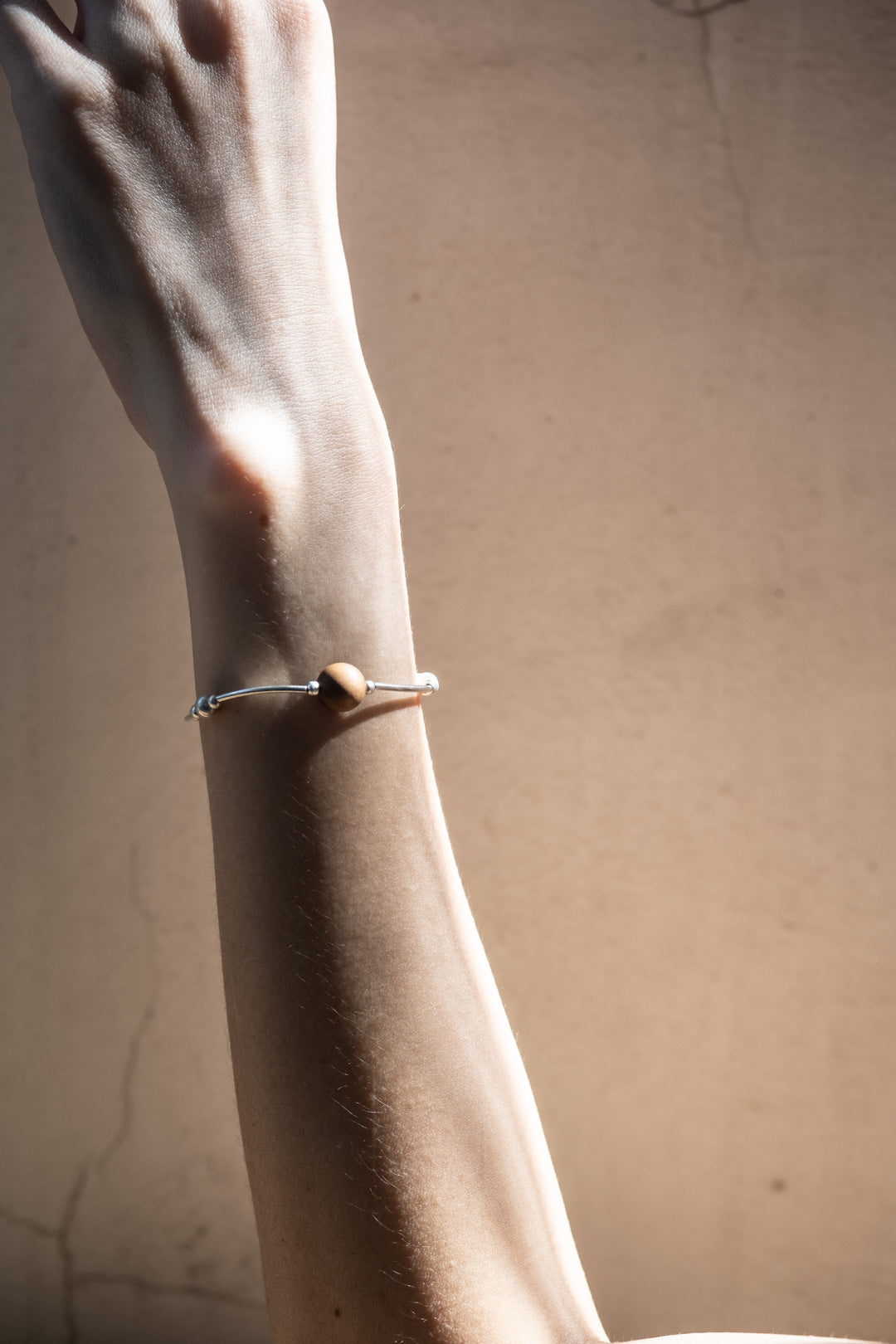 Purify & Flow｜Aged Sandalwood Centerpiece & Sterling Silver Bracelet