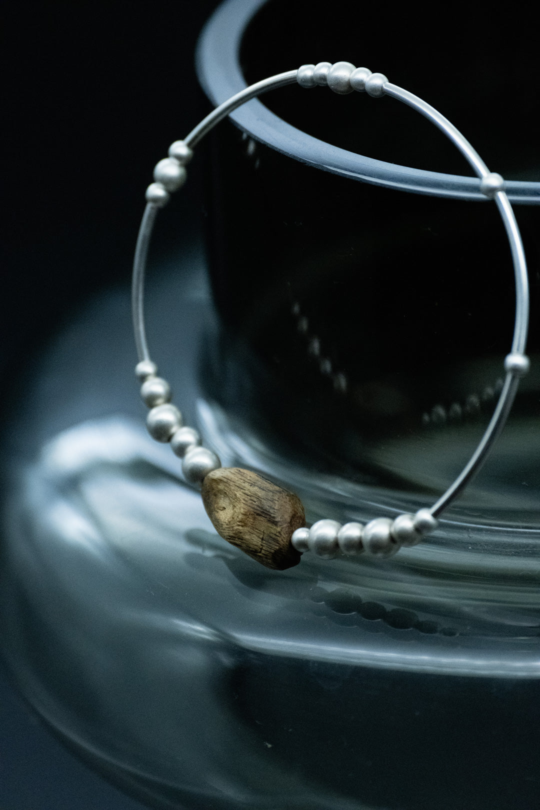 Purify & Flow | Raw Agarwood Centerpiece & Sterling Silver Bracelet